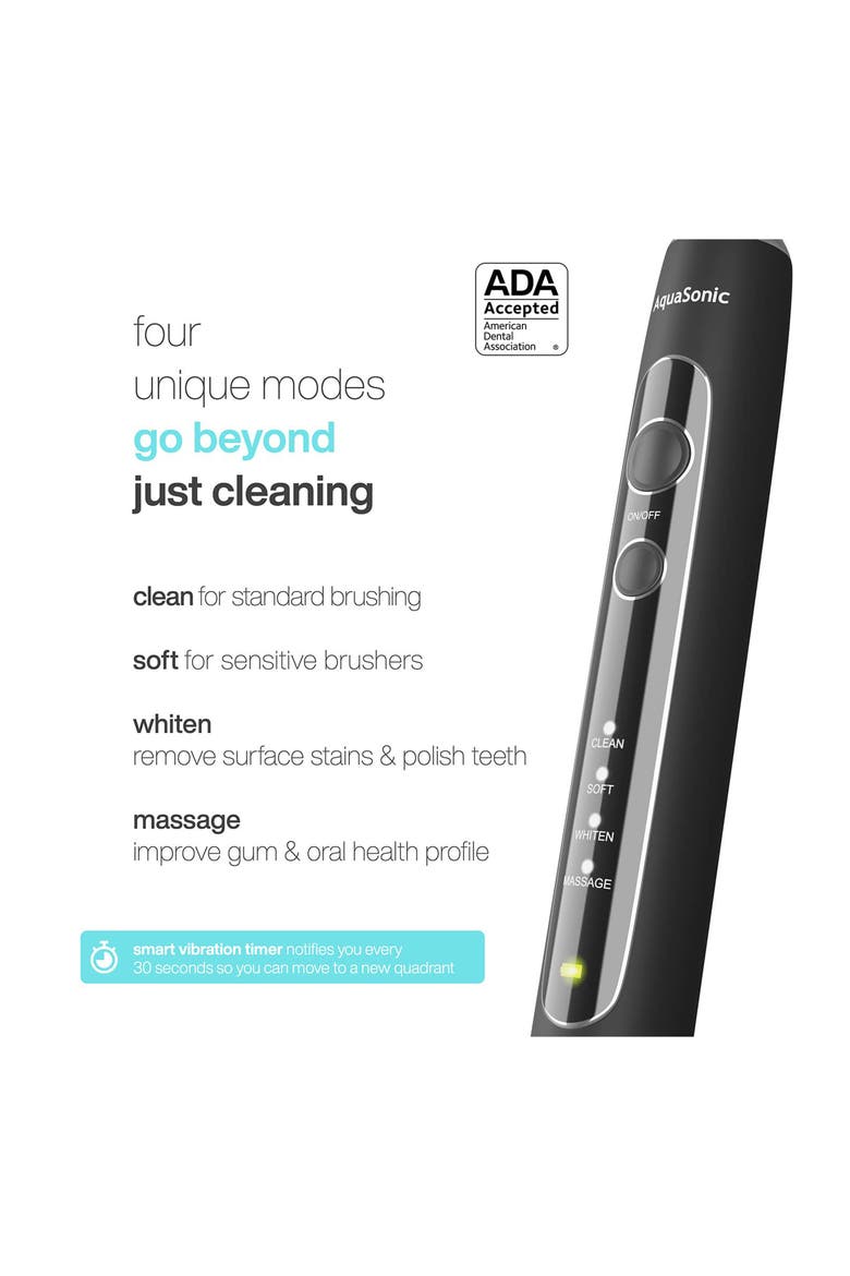 Black Series PRO UV – Ultra-Whitening Electric Toothbrush with UV Sanitizing Base, Alternate, color, BLACK