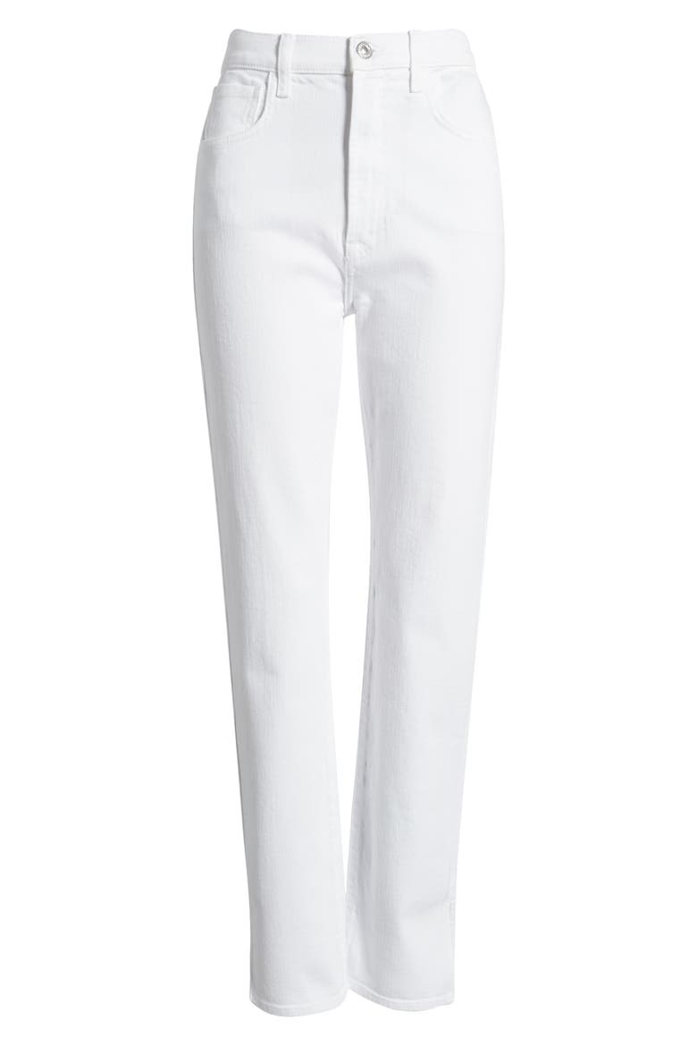 Easy Slim Straight Leg Jeans, Alternate, color, BRILLIANT WHITE