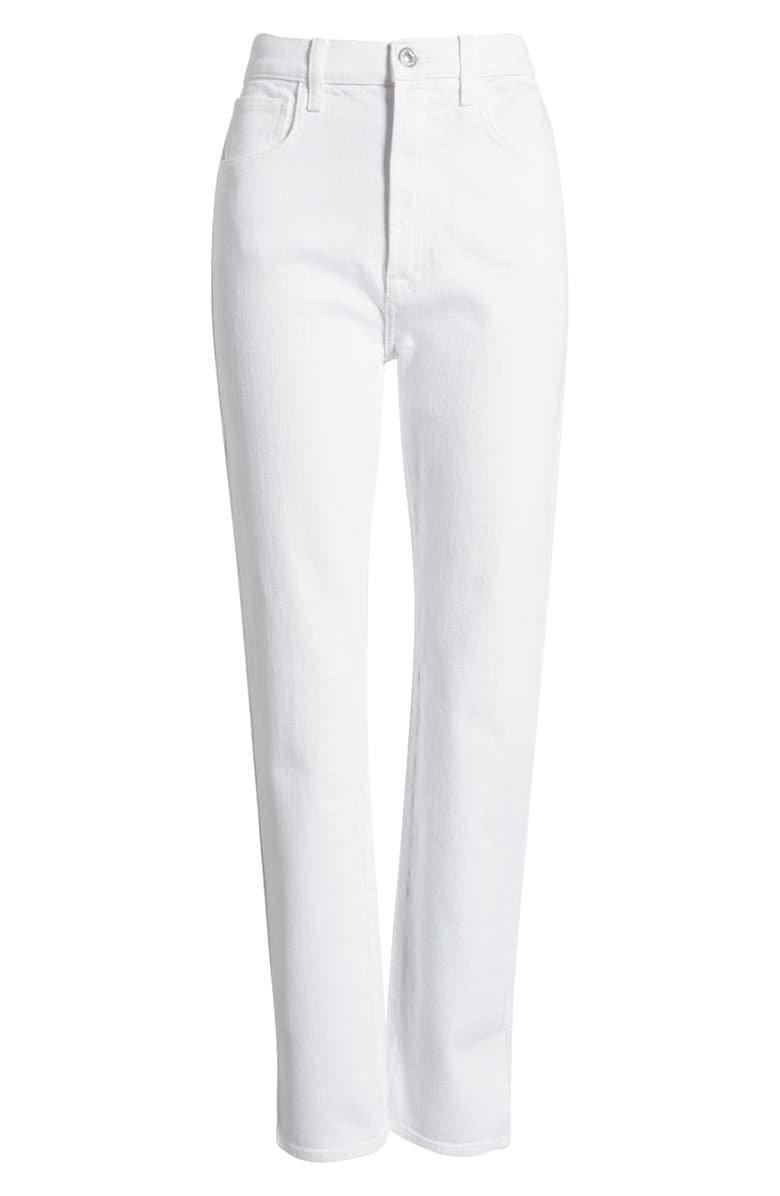 7 For All Mankind Easy Slim Straight Leg Jeans, Alternate, color, Brilliant White