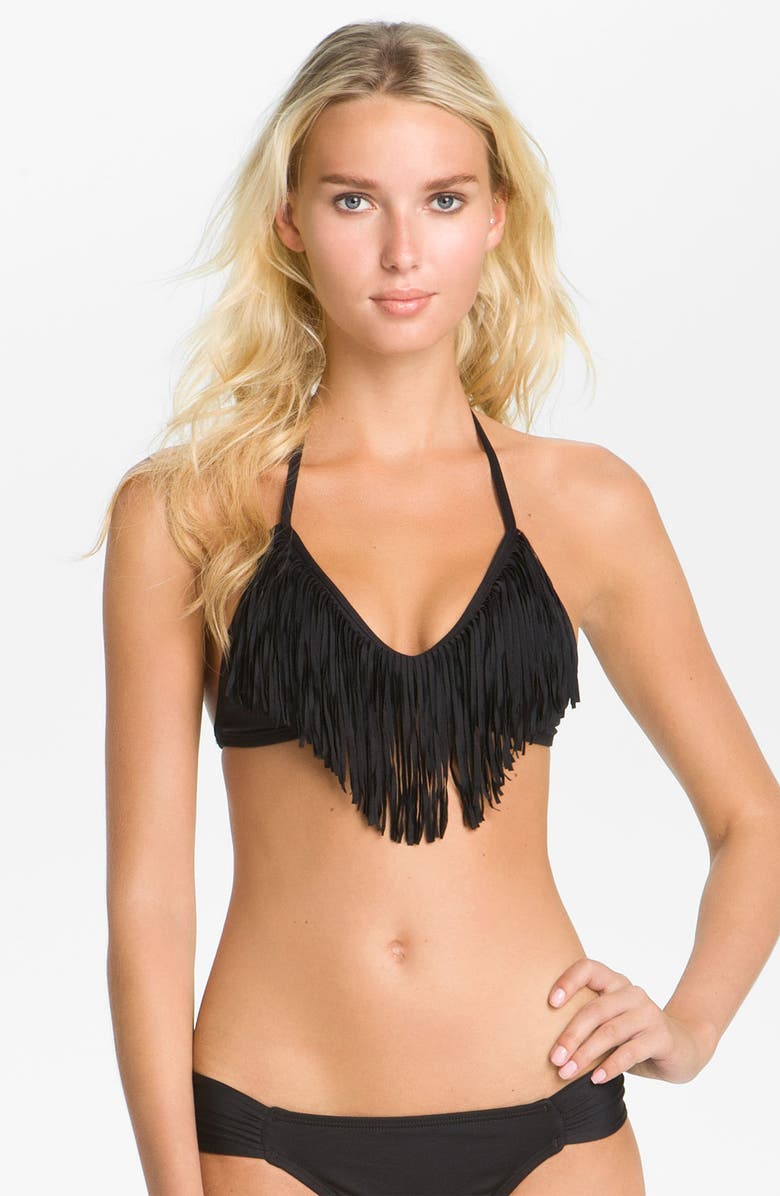 LSPACE L Space 'Audrey Fringe' Bikini Top, Main, color, 