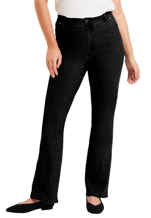 June + Vie June Fit Bootcut Jeans In Black