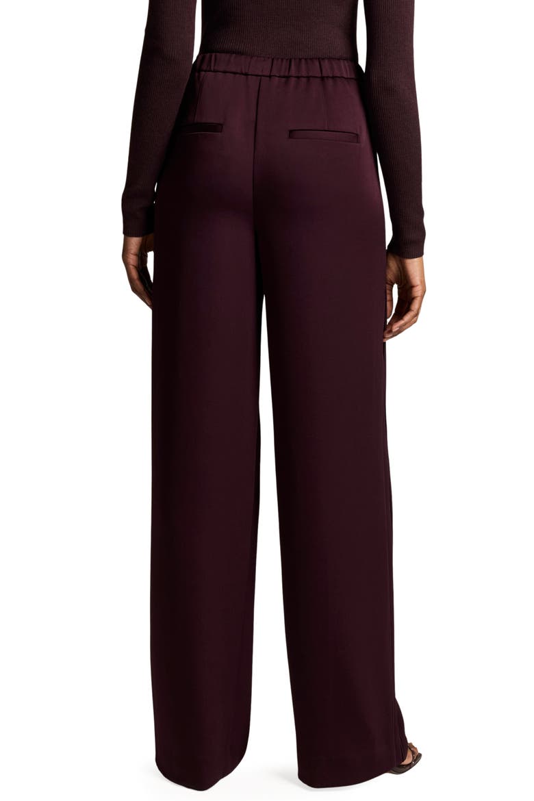 Pintuck Drawstring Pants, Alternate, color, BLACKBERRY