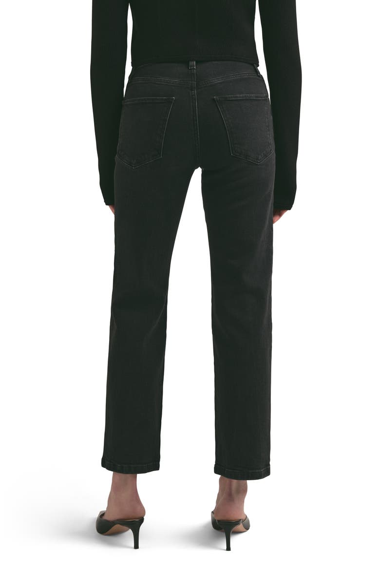 The Morgan Shortie High Waist Straight Leg Jeans, Alternate, color, BOULDER