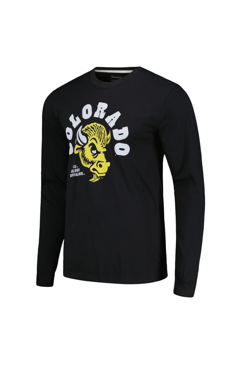 HOMEFIELD Men's Homefield Black Colorado Buffaloes CU Golden Buffaloes Long Sleeve T-Shirt, Alternate, color, Black