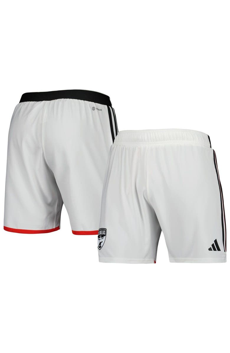 adidas Men's adidas White FC Dallas 2023 Away AEROREADY Authentic Shorts, Main, color, White