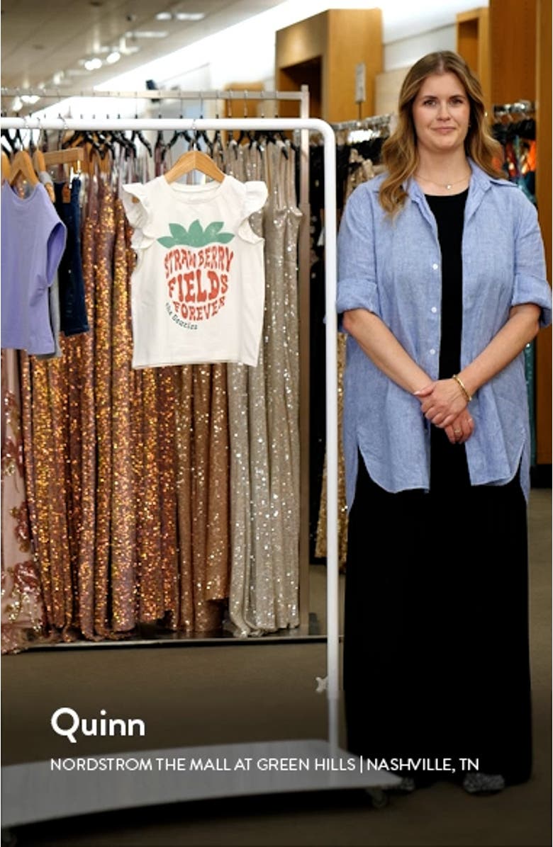 Kids' Ruffle Sleeve T-Shirt, sales video thumbnail