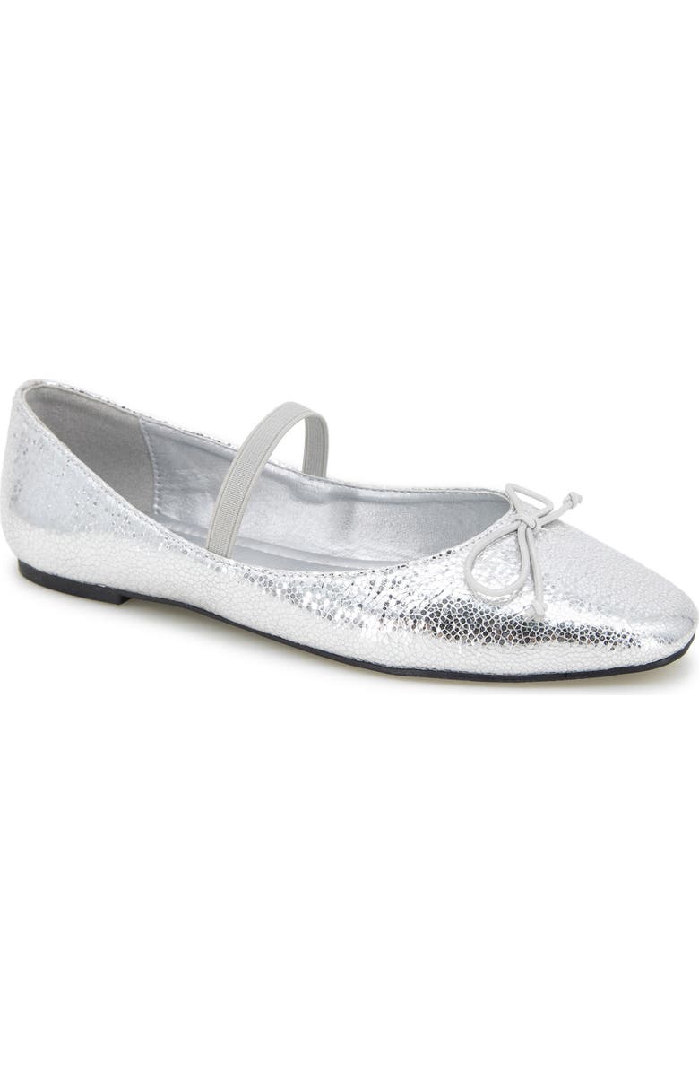 Kenneth Cole New York Myra Ballet Flat, Main, color, Silver Metallic