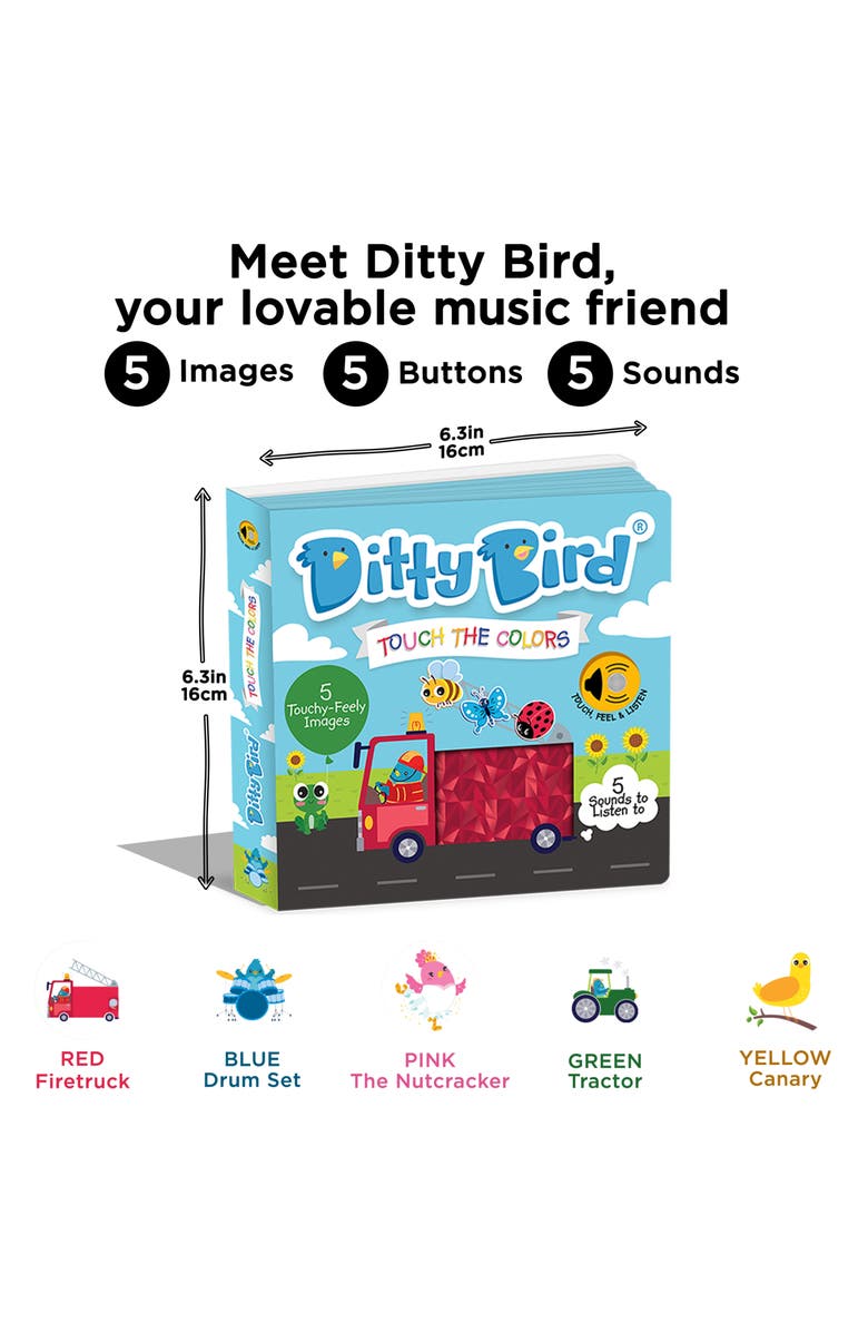 Ditty Bird Kids
Interactive Sensory Touch the Colors Sound Book, Alternate, color, Blue