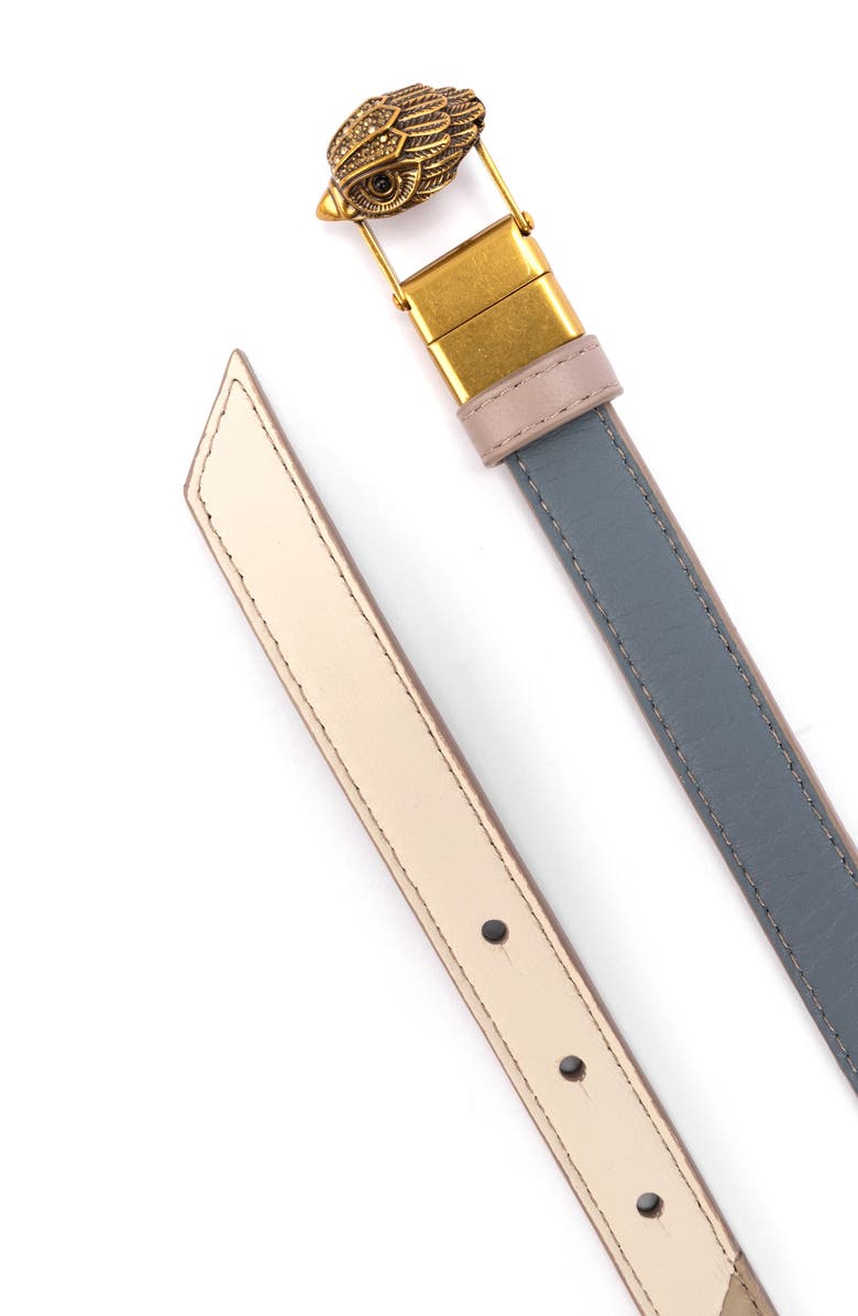 Kurt Geiger London Reversible Pieced Leather Belt, Alternate, color,