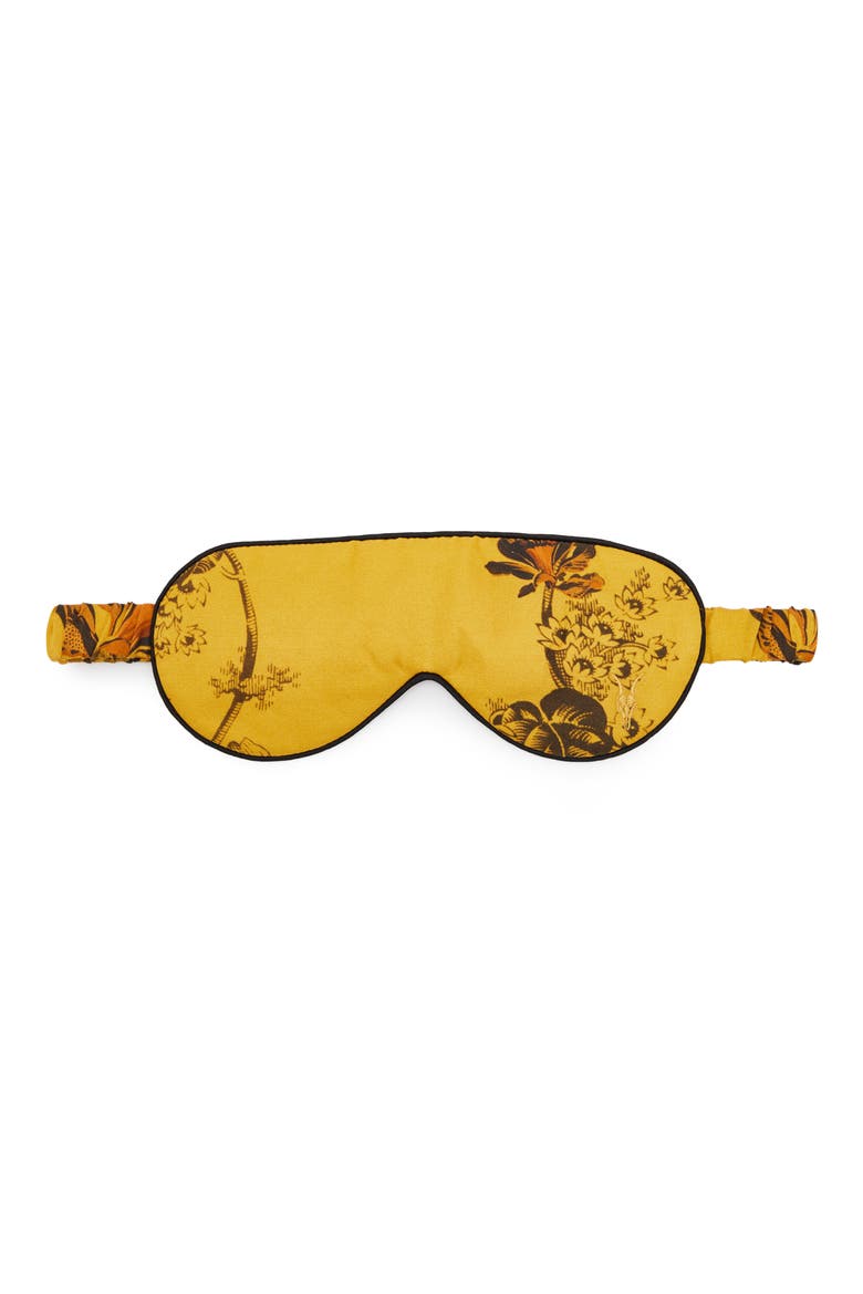 Lilly Tencel® Lyocell & Silk Sleep Mask, Main, color, GOLD