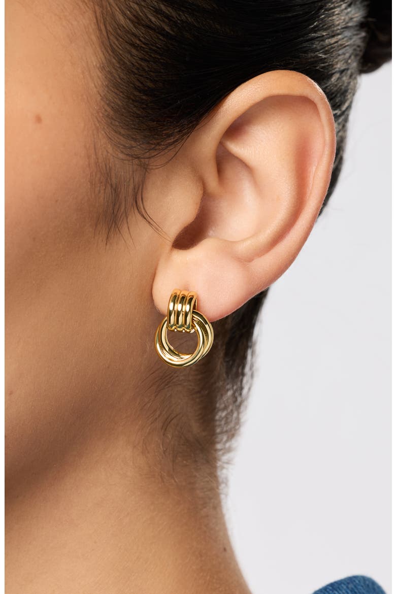 Statement Earrings - Ryle, Alternate, color, Gold