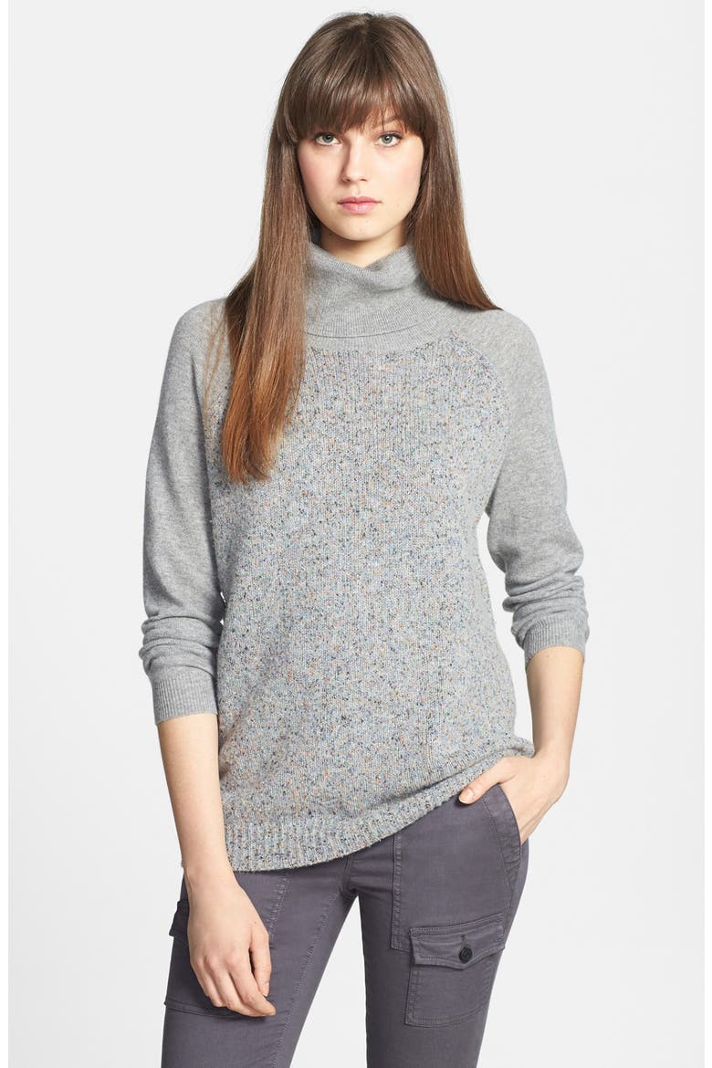 'Anelia B.' Turtleneck, Main, color, HEATHER GREY