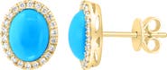 EFFY Turquoise & Diamond Earrings