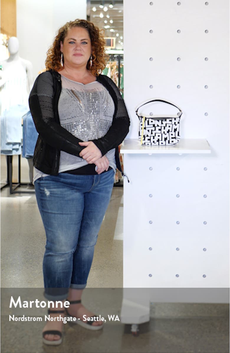 Lonchamp Mini Le Pliage Logo Nylon Shoulder Bag, sales video thumbnail