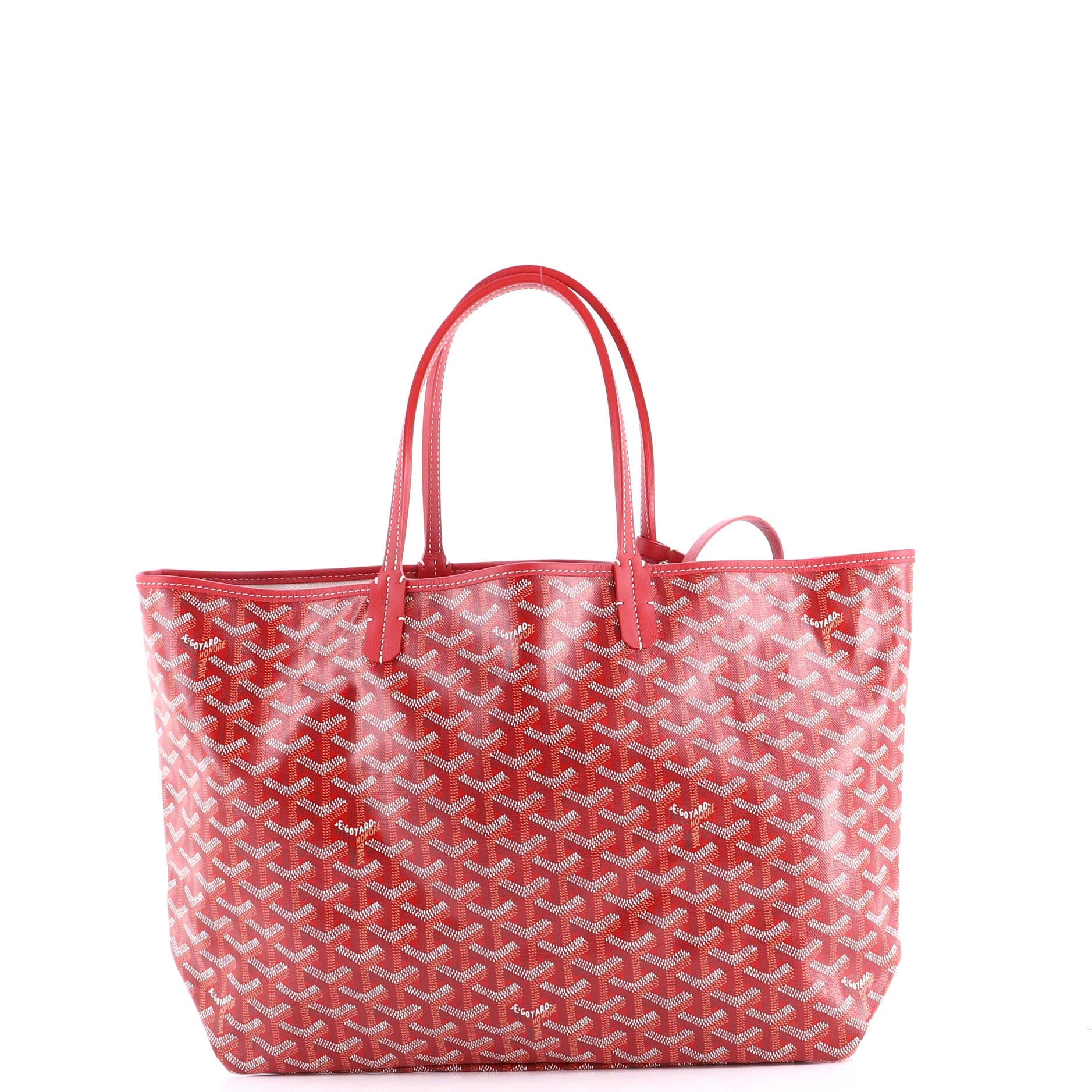 Pre-Owned Goyard Saint Louis Tote Coated Canvas PM, Alternate, color, Red