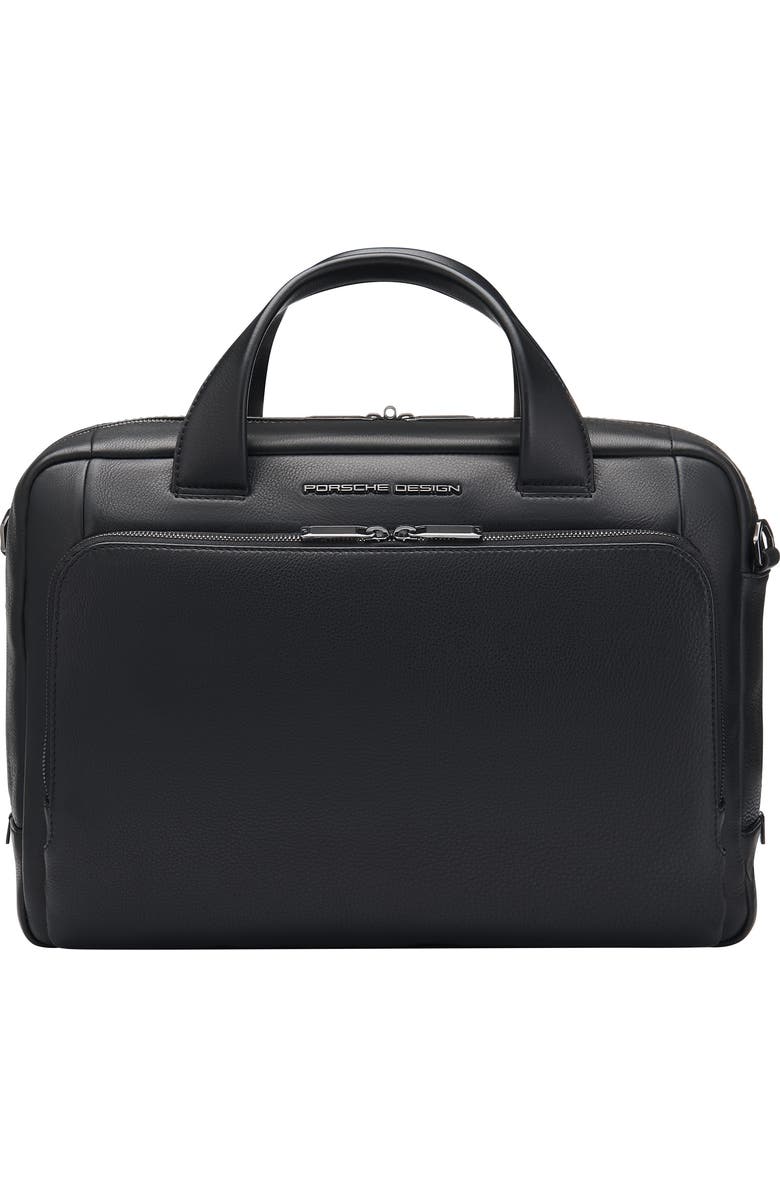 Porsche Design Roadster Water Resistant Leather Briefcase, Main, color,