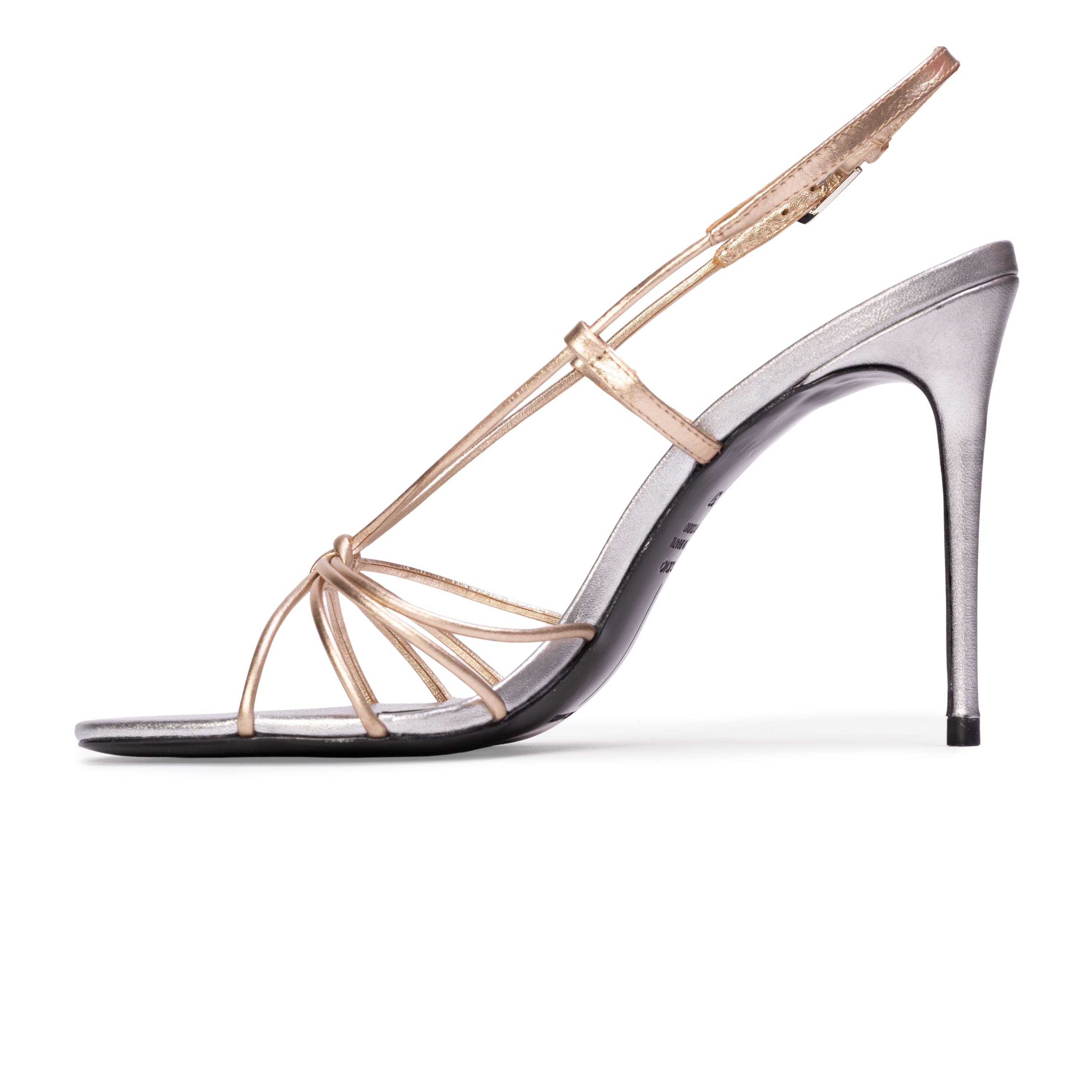 Fern 100 Metallic Sandal, Alternate, color, Silver & Gold
