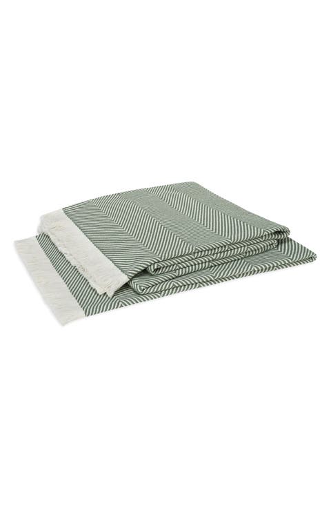 Leo Fringed Throw Blanket