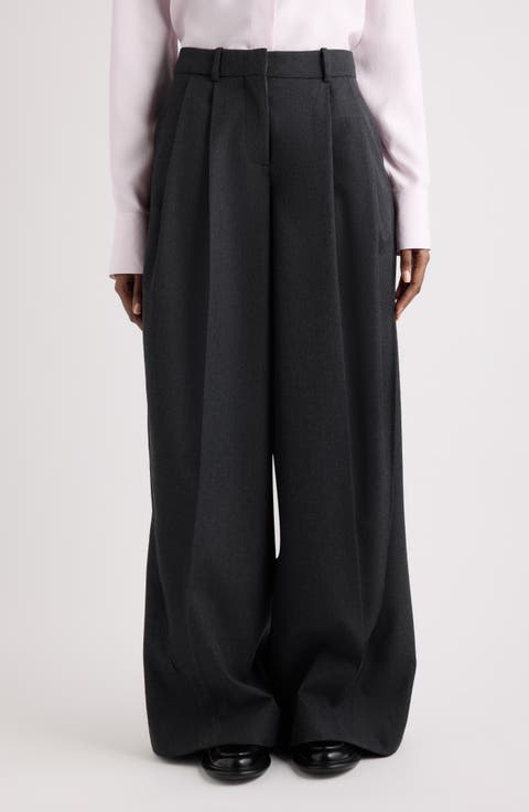 Balloon Wide Leg Wool Pants