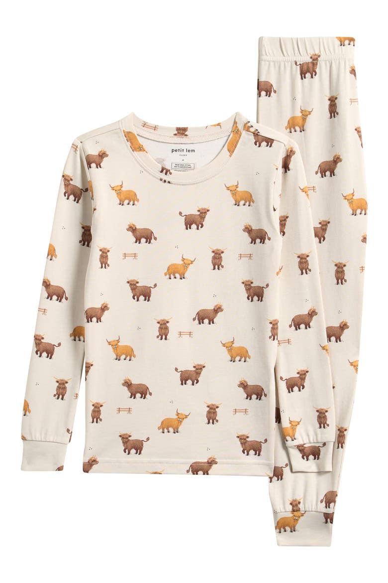 Kids' 2-Piece Pajamas, Main, color, BEIGE