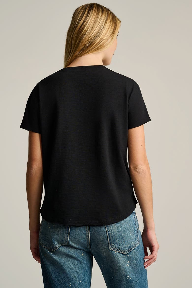 All Smiles Cotton T-Shirt, Alternate, color, Black