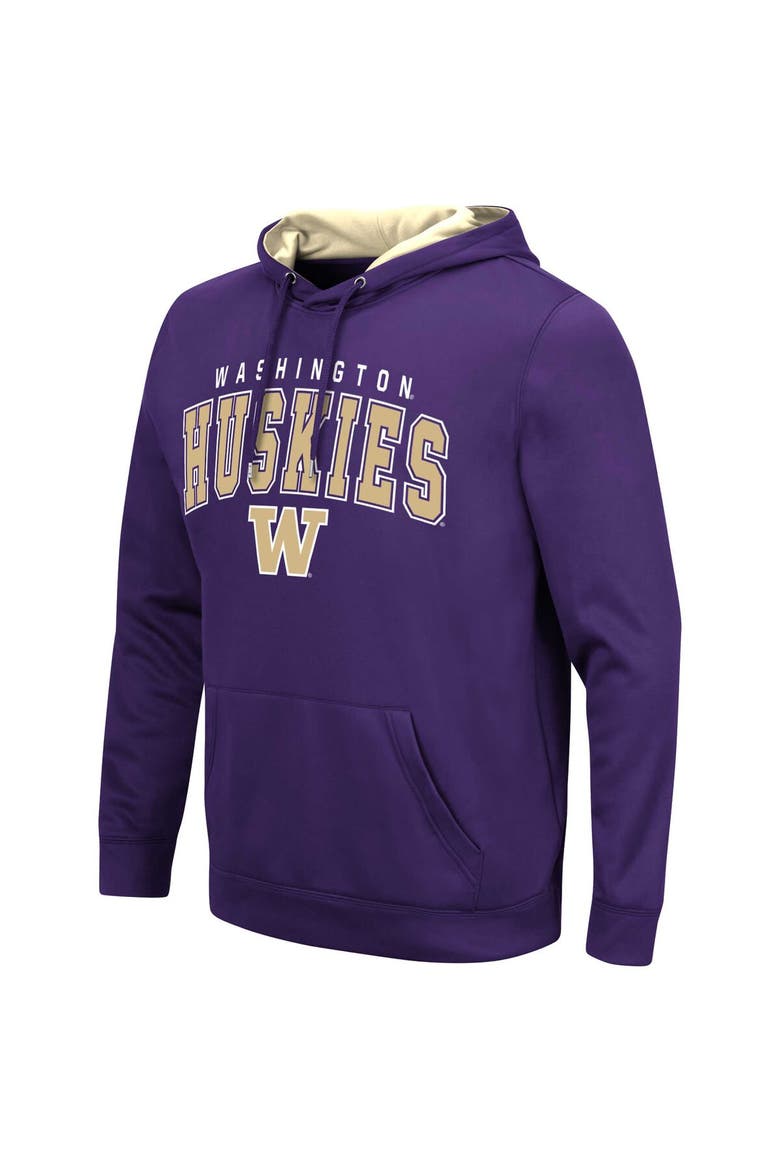Men's Colosseum Purple Washington Huskies Resistance Pullover Hoodie, Alternate, color, Purple