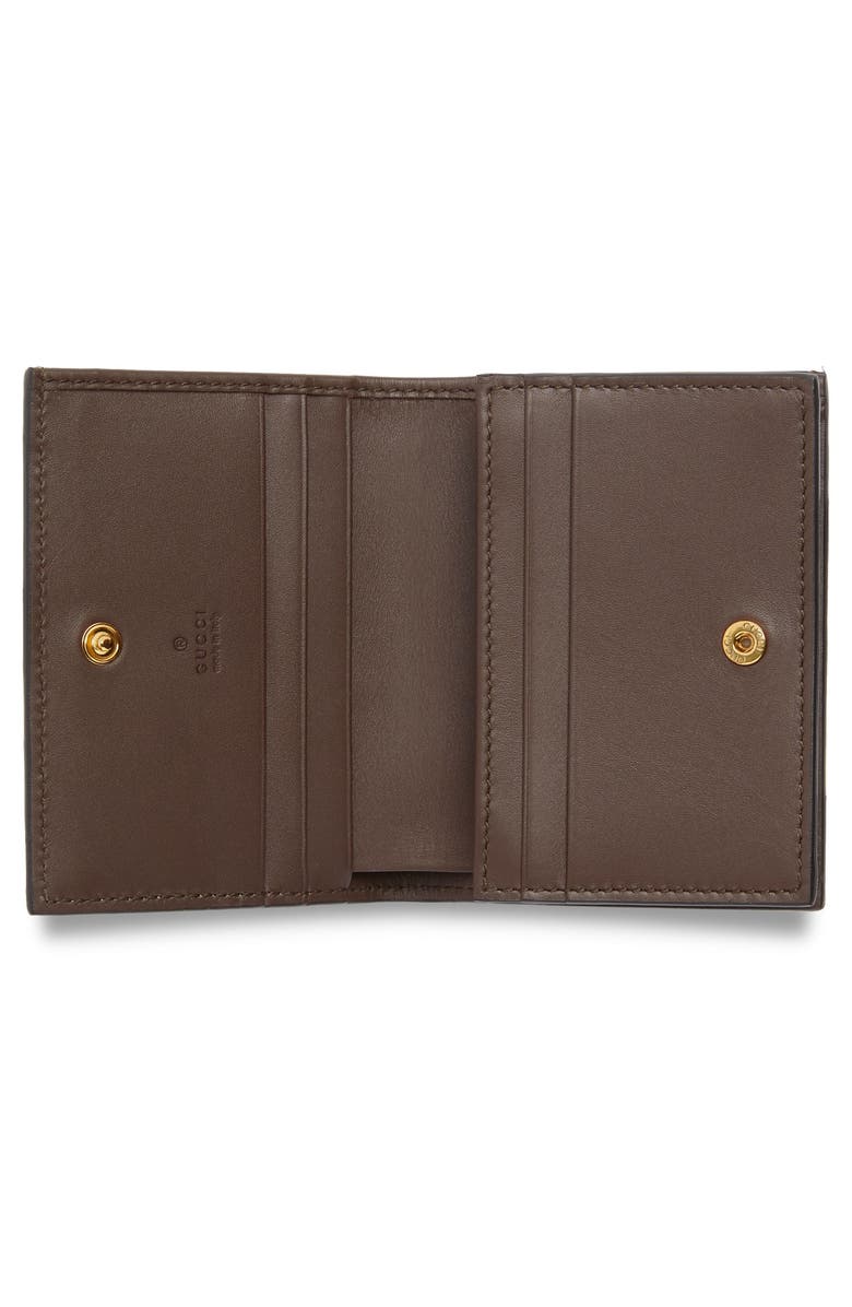 Gucci Linea GG Supreme Canvas Card Case, Alternate, color,