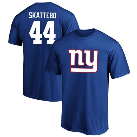 Men's Fanatics Cam Skattebo Royal New York Giants Big & Tall Name & Number T-Shirt