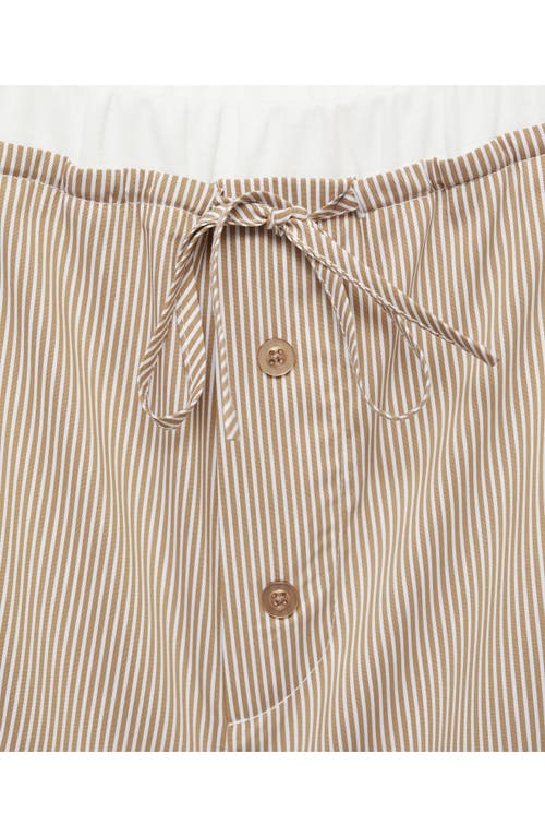 Mango Stripe Pajama Shorts