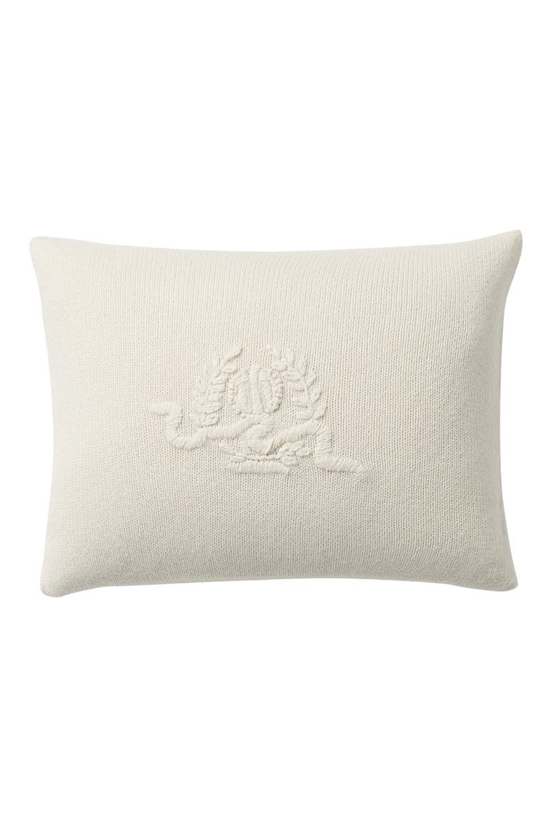 Lara Knit Throw Pillow, Main, color, TRUE CREAM