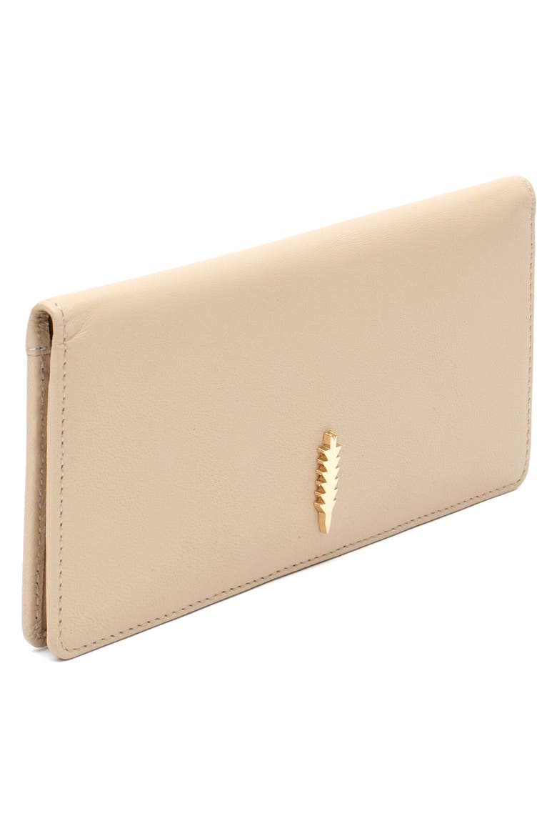 Anna Bifold Nappa Leather Wallet, Alternate, color, CASHEW