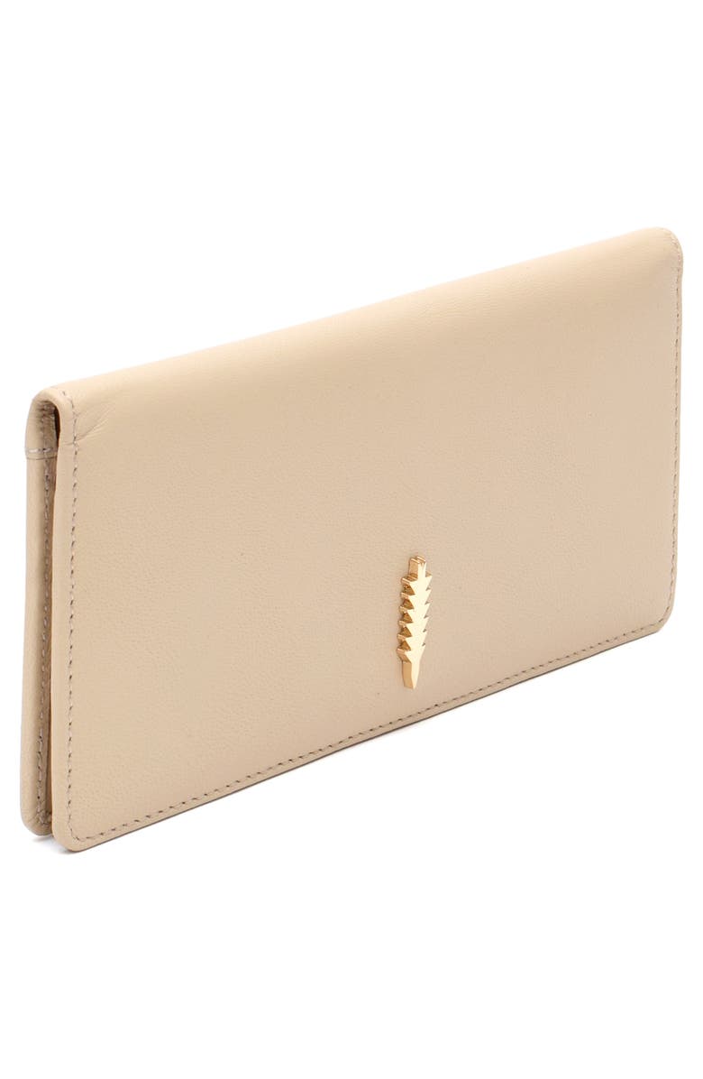 Thacker Anna Bifold Nappa Leather Wallet, Alternate, color, Cashew