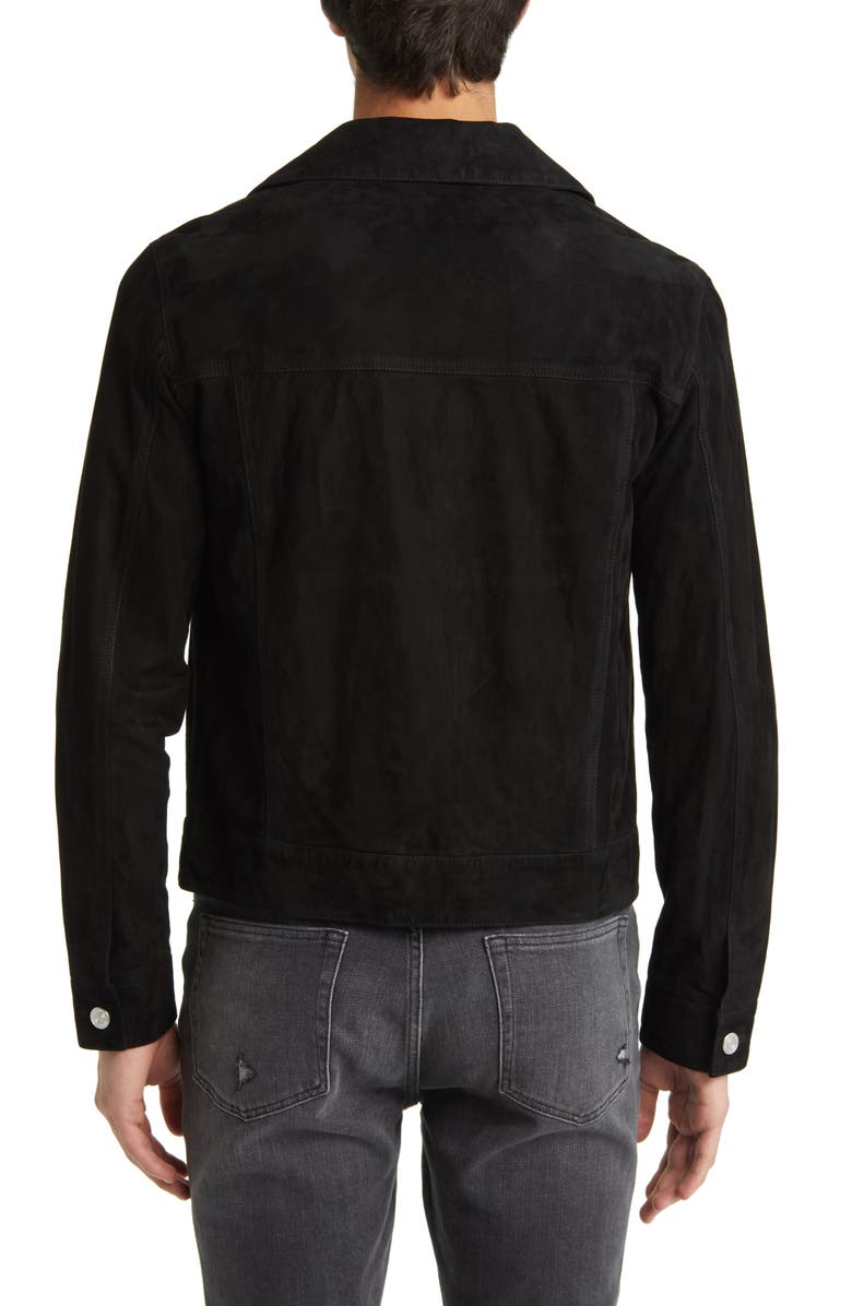 FRAME Suede Trucker Jacket, Alternate, color,