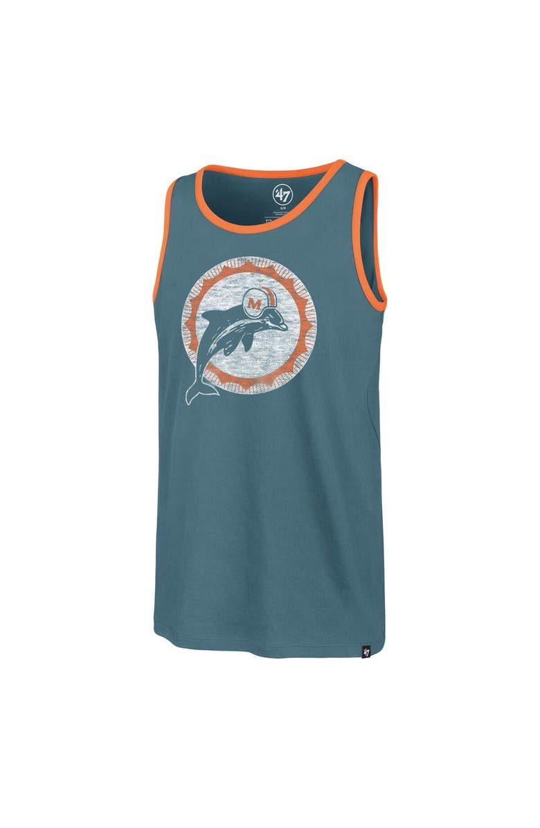 '47 Men's '47  Aqua Miami Dolphins Premier Franklin Tank Top, Alternate, color, Aqua