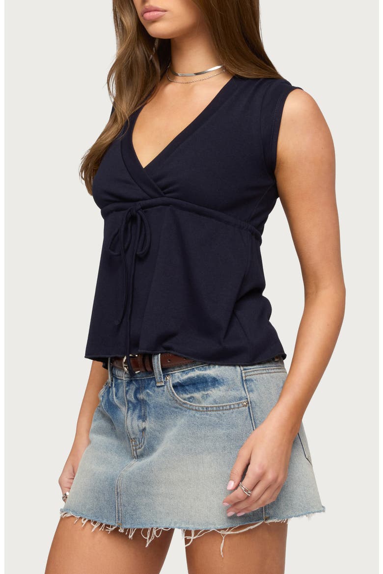 Rusanna Babydoll Tank, Alternate, color, NAVY