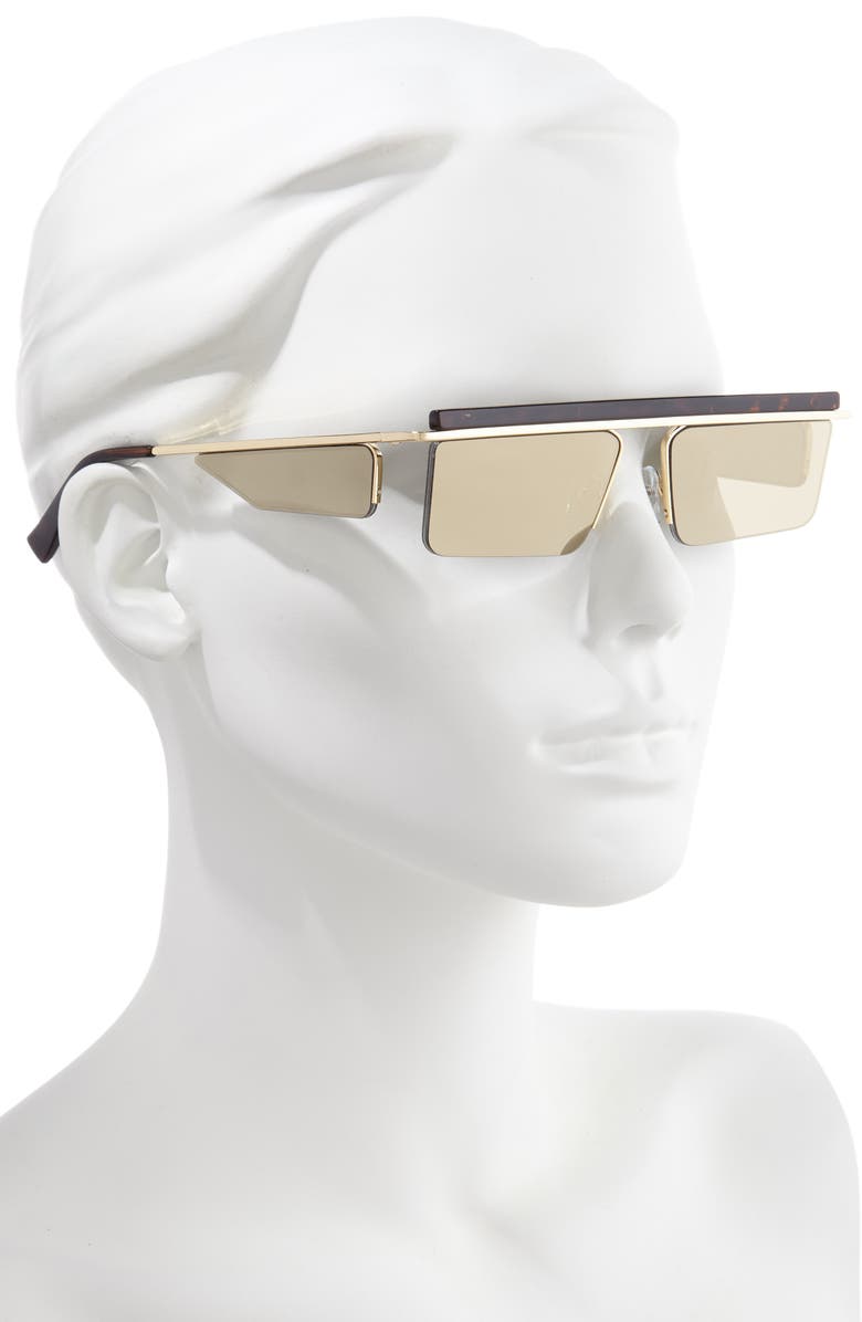 Adam Selman X Le Specs Luxe The Flex 55mm Semi Rimless Sunglasses, Alternate, color, 