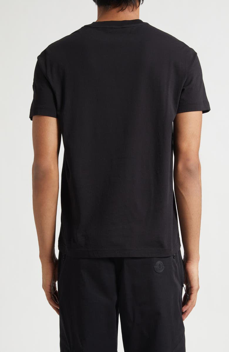 Moncler Logo Graphic T-Shirt, Alternate, color, Black