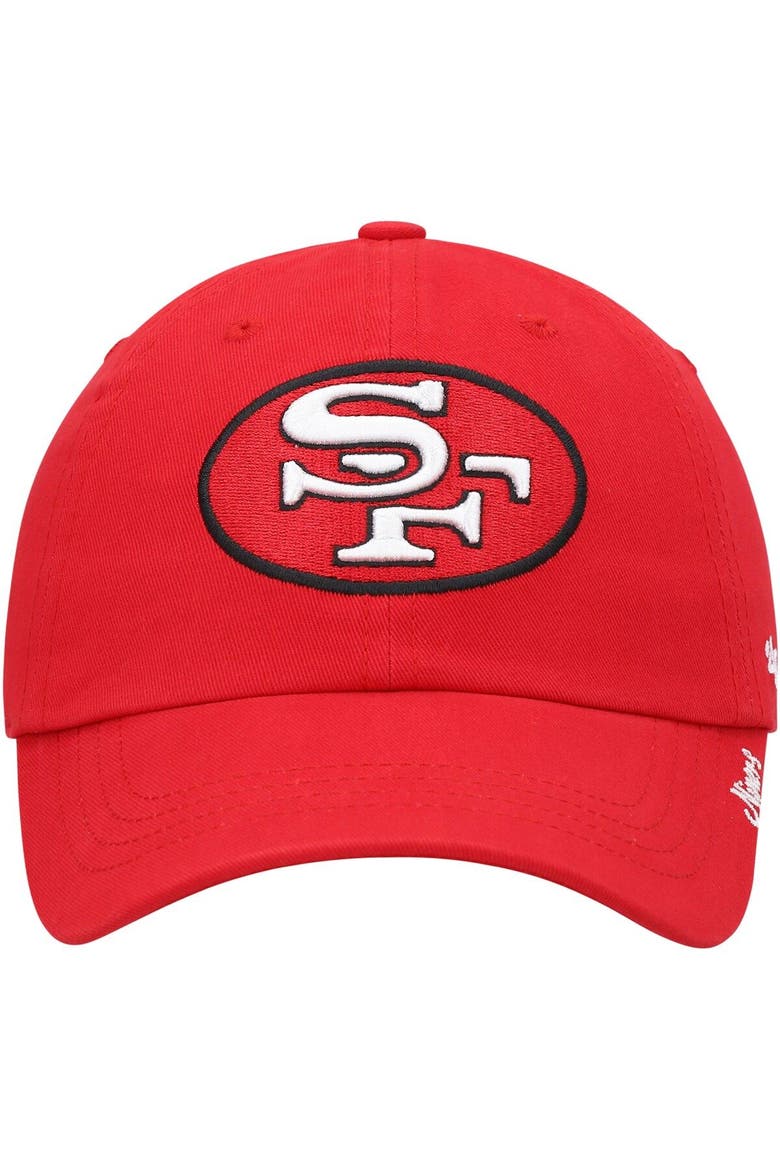 Women's '47 Scarlet San Francisco 49ers Miata Clean Up Legacy Adjustable Hat, Alternate, color, Scarlet
