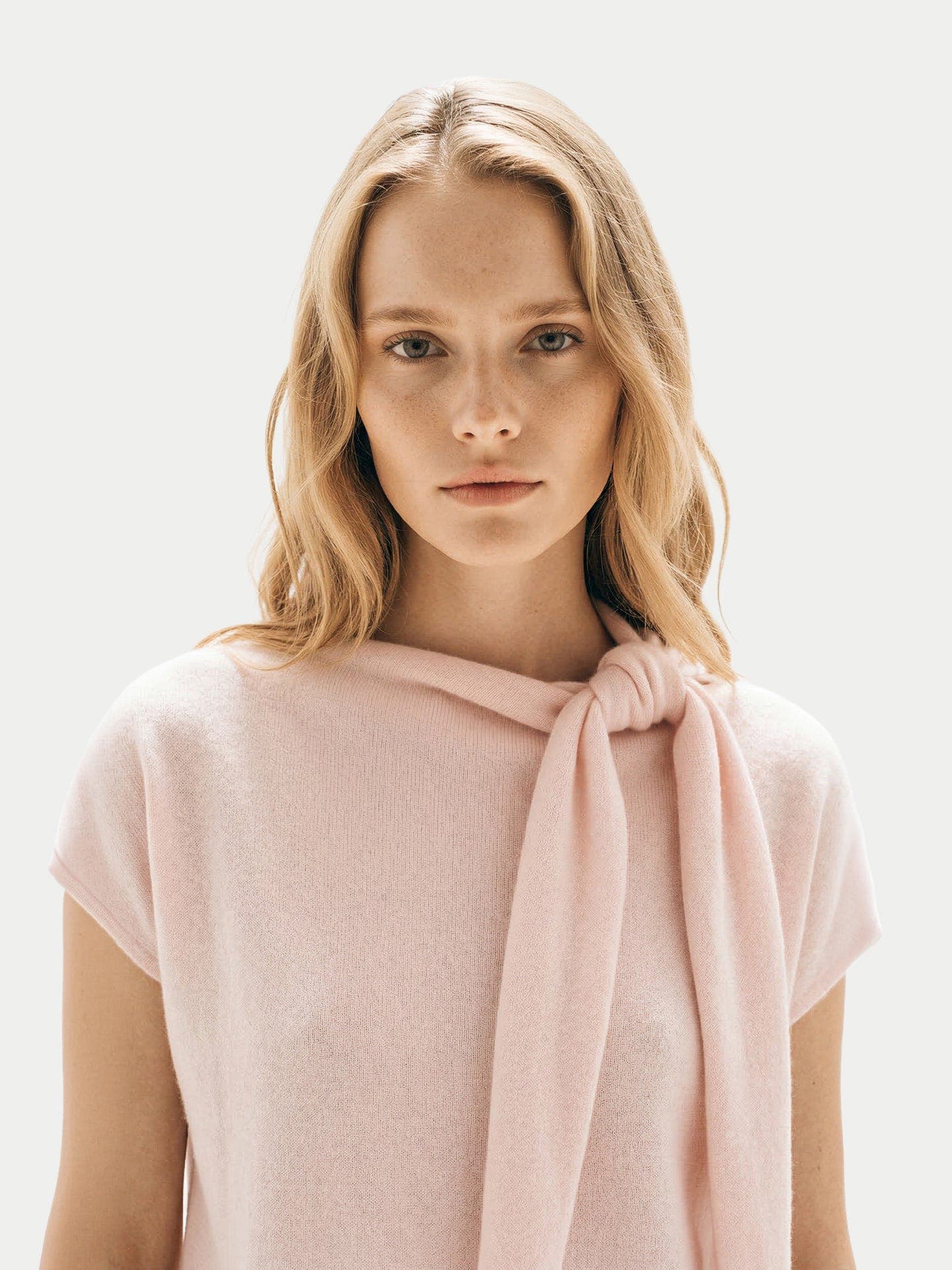 Cashmere Tie-Neck Dress - image 4