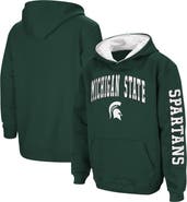 COLOSSEUM Youth Colosseum Green Michigan State Spartans 2-Hit Team Pullover Hoodie