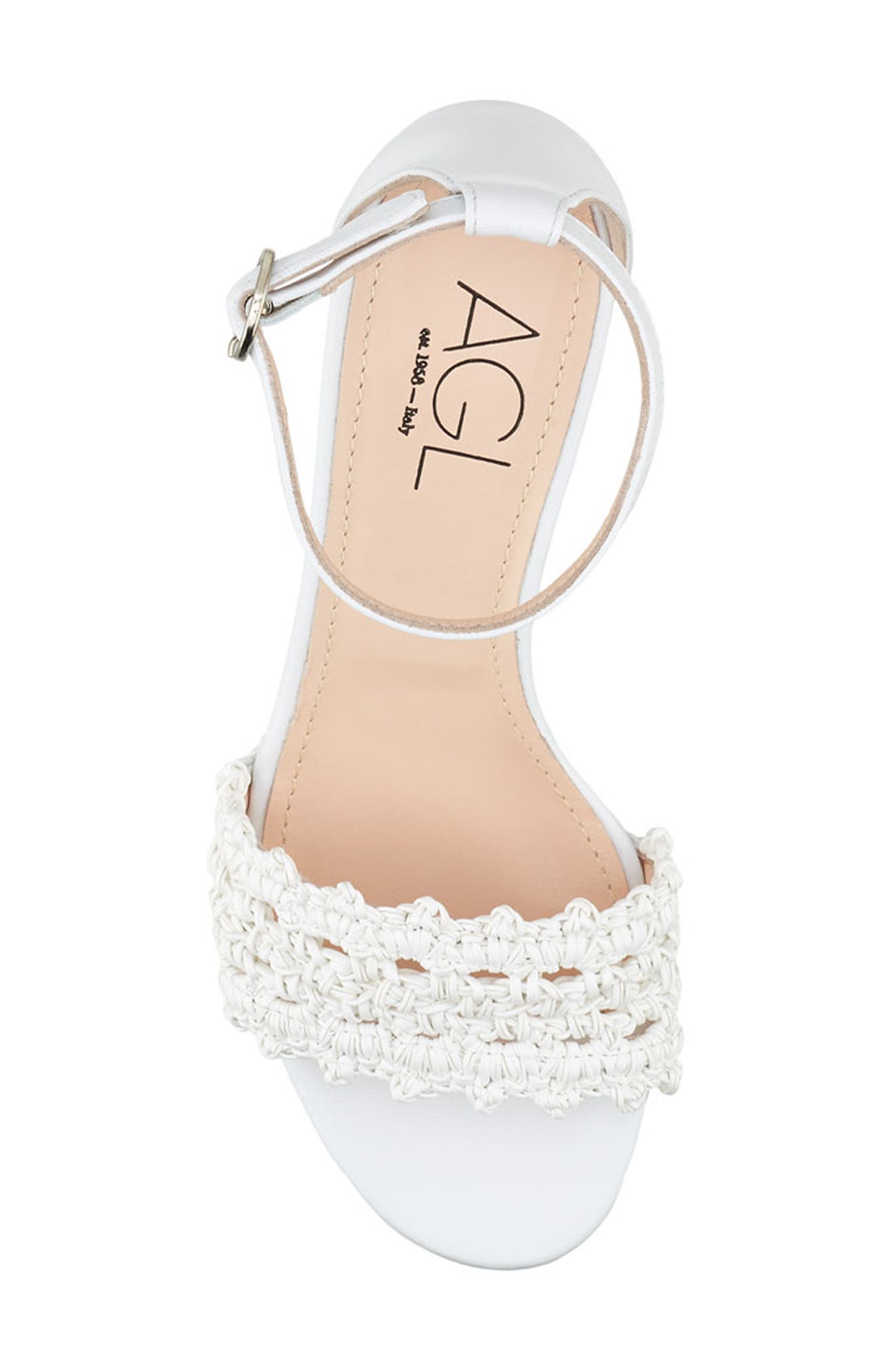 AGL Crochet Ankle Strap Sandal, Alternate, color, 