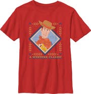 Toy Story 5 Boy's Toy Story 5 Woody Western Classic Graphic T-Shirt