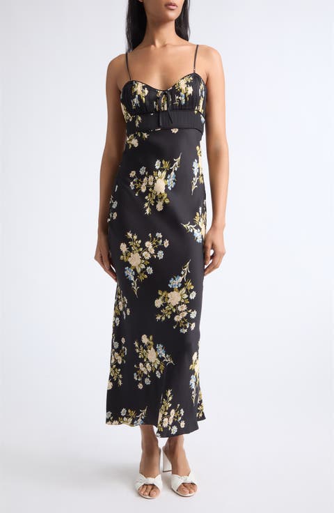 Kieren Silk Blend Midi Dress