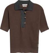 JW Anderson Cotton & Cashmere Blend Polo Sweater