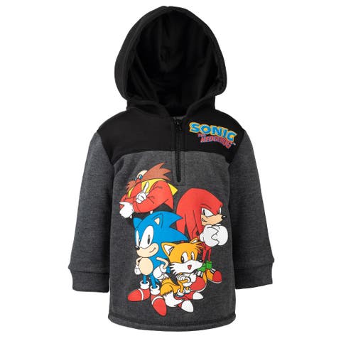 Sonic the Hedgehog Fleece Quarter-Zip Hooded Sweatshirt