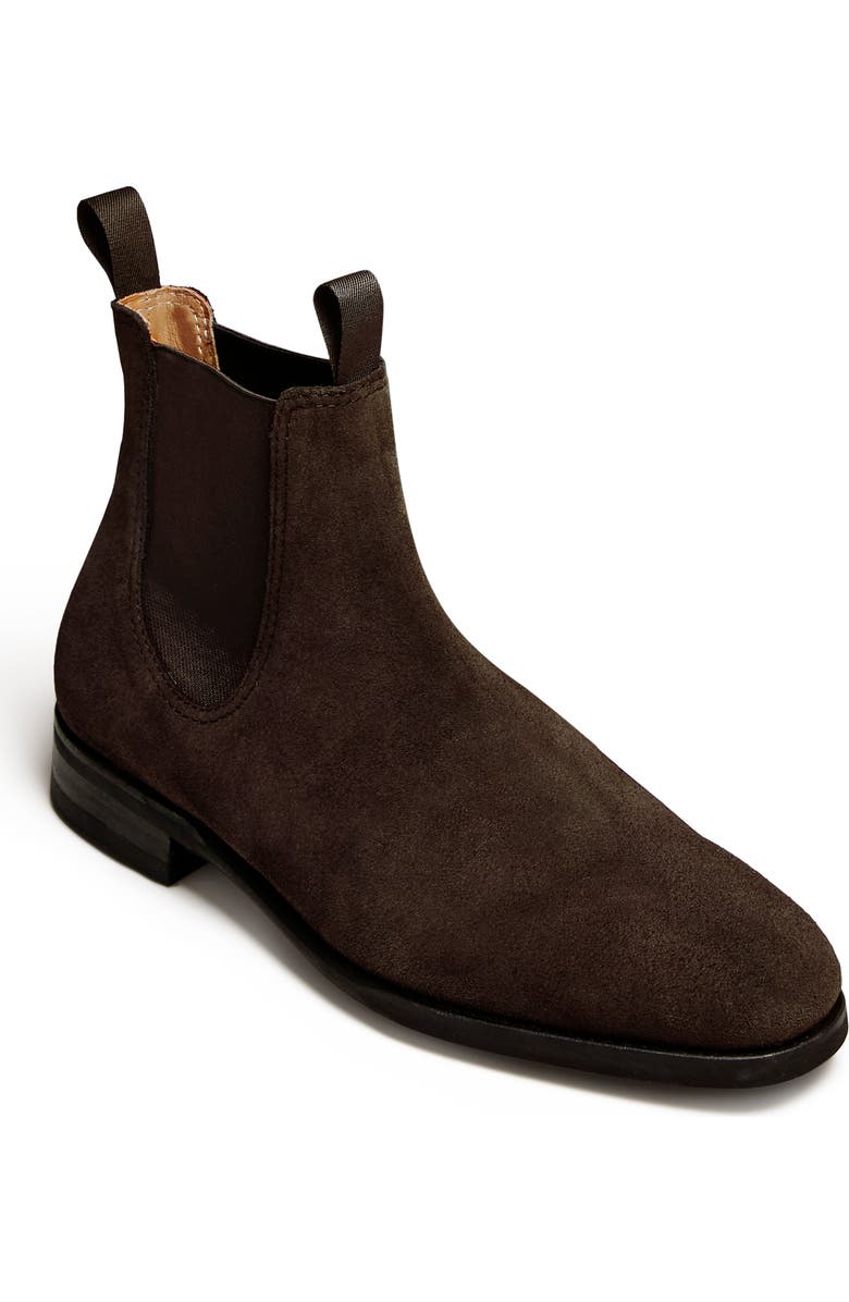 Myrqvist Granhult Chelsea Boots, Main, color, Dark Brown Suede