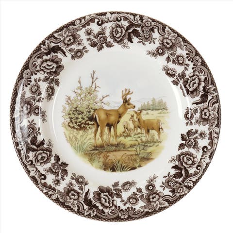 Woodland American Wildlife 8" Salad Plate