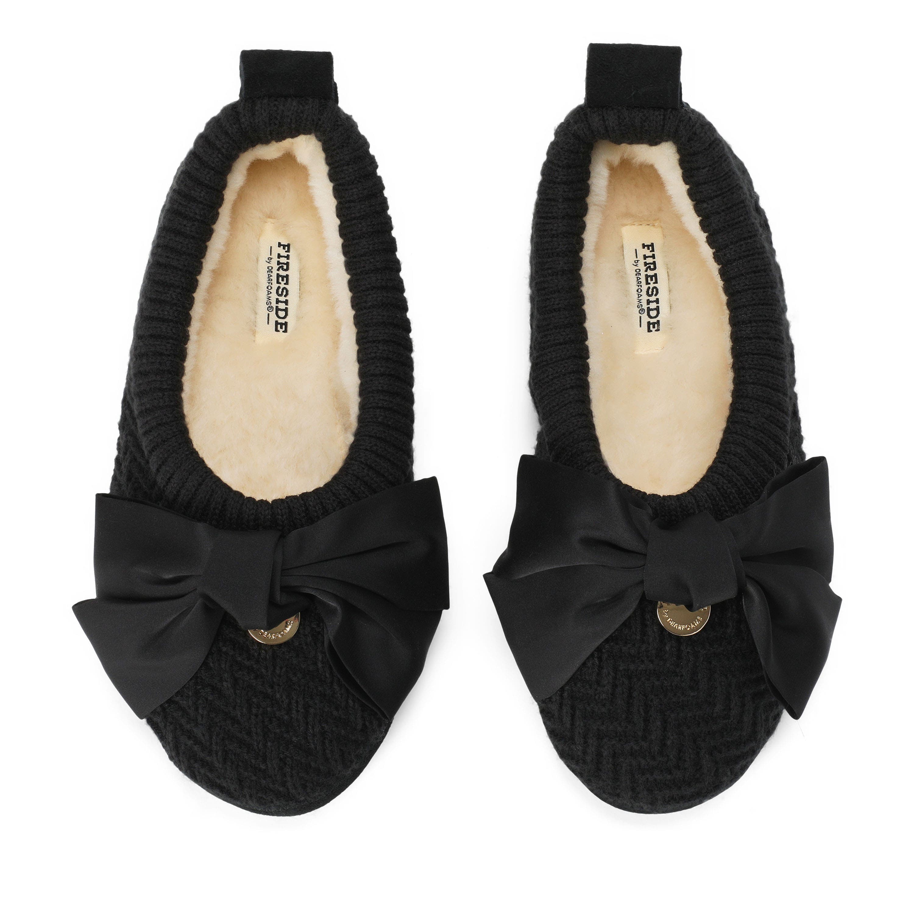 Fireside Bestie Ballet Slippers, Alternate, color, Black