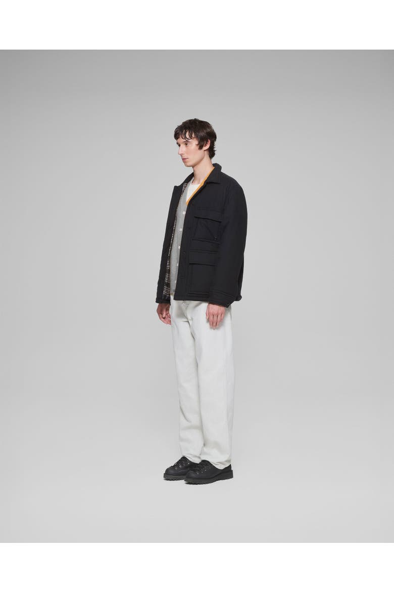 Cashmere Primaloft Chore Jacket, Alternate, color, Black