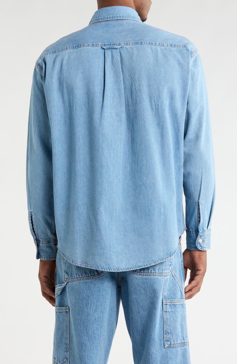 Carhartt Work In Progress Lucas Denim Button-Down Shirt, Alternate, color, Blue (Blch)